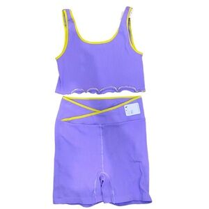 FP Free Throw Bike Short Set Lavendar Glow